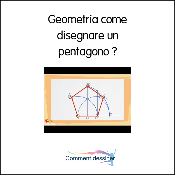 Geometria come disegnare un pentagono